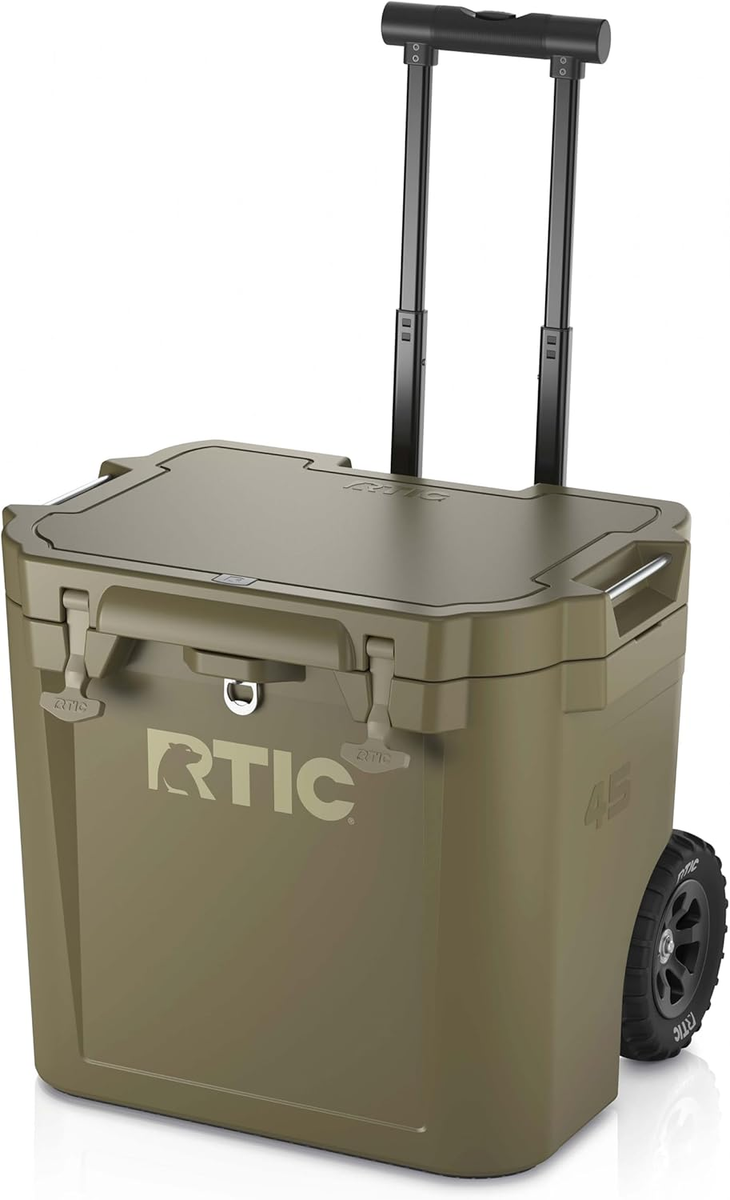 Wheeled Cooler Rtic 45 Dimensions RTIC 45 QT Wheeled Ultra-Tough Cooler  Hard Insulated Portable Ice