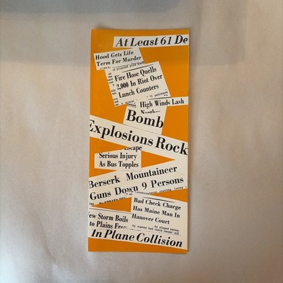 VTG Retro Get Well Soon Card Bad News Headlines Studio Sunshine Debby Downer