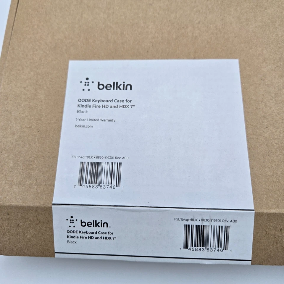 Belkin QODE Keyboard Case for Kindle Fire HD and HDX 7" Black - Image 2 of 4