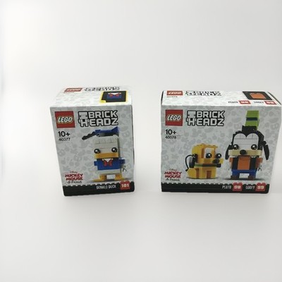 LEGO  BrickHeadz  Goofy & Pluto (40378) + Donald Duck (40377) Hund Ente Disney