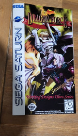 Dragon Force Saturn USA Genuine & A grade reprinted insert+manual