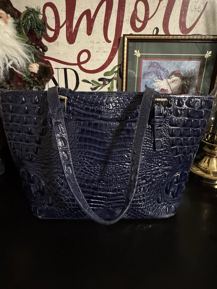 Brahmin Asher Tote Medium, Midnight Navy Blue, Melbourne Leather - Image 2 of 4