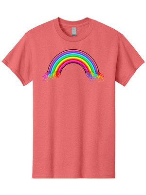 Rainbow-2 Mens Graphic Tee, 100% Cotton, Casual Summer Wear