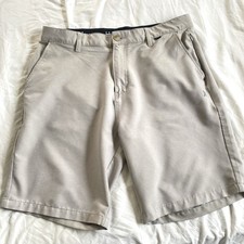 Hurley Hybrid Walk Shorts Mens Size 36 Stretch Pockets Lt Gray Summer Vacation