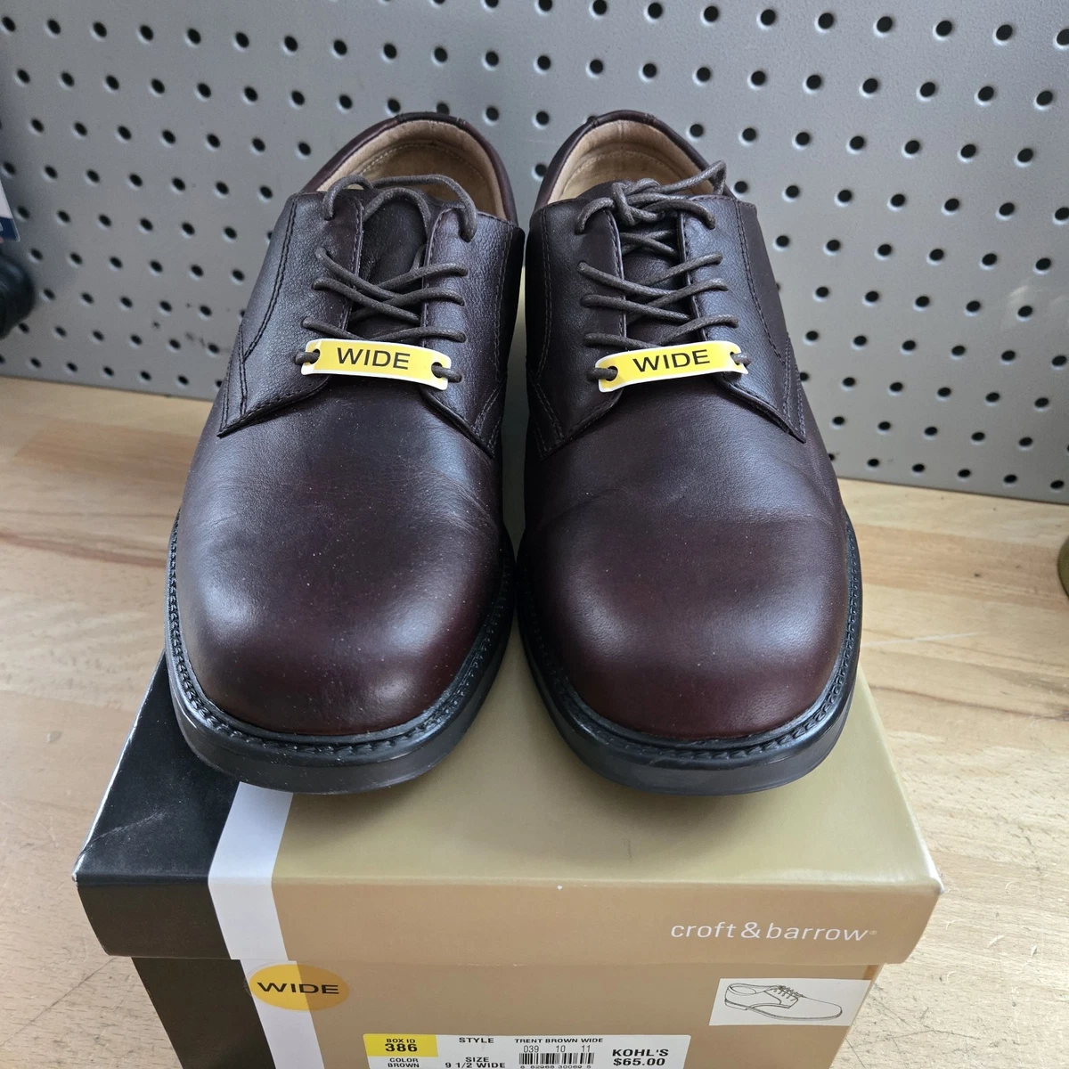 Croft & Barrow Mens Langley Cap Toe Oxfords Brown Men\'s 12 Men main image 2