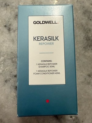 Goldwell Kerasilk Repower Volume Shampoo & Foam Conditioner Set 1 oz & 1.1 oz