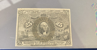 Second Issue 25 Cent Fractional Currency Fr1285 PCGS 55 CHOICE ABOUT NEW