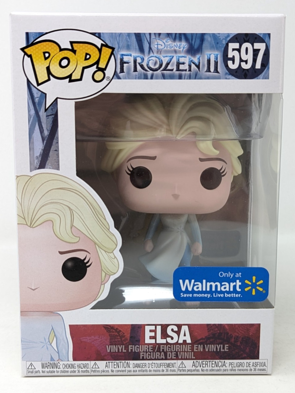 Funko Pop! Elsa 597 Walmart Exclusive Disney Frozen II Vinyl Figure