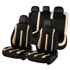 Car Seat Covers, Breathable Mesh Automotive Seat Cover Full Fullset beige