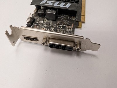 MSI GT 710 2GB DDR3 GPU Grafikkarte Low Profile DVI HDMI