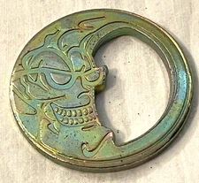 Vintage Cool Moon Brass Slam Tek Pog Slammer