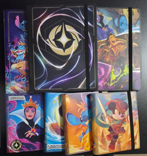 Disney Lorcana Lot of 7 Binder's Collection 3 Large, 4 Small  No Cards 