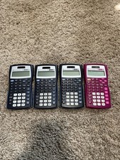 Texas Instruments TI-30XIIS Calculators Lot Of 4 Tested Working With Covers