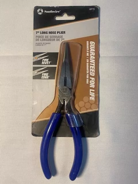 Southwire LNP7D 7 in Electrical Long Nose Pliers with Wire Cutter
