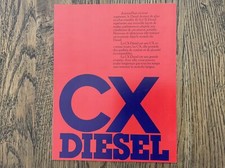 1976 CITROEN CX DIESEL RANGE BROCHURE