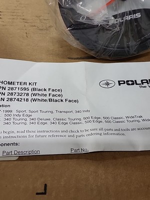 OEM Polaris Tachometer Kit Classic 500 2874218 NOS for sale online 