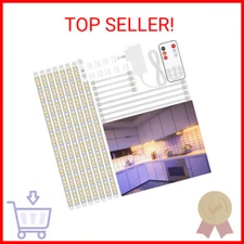 LAFULIT Under Cabinet Lighting Kit - 8 PCS, 2700K Warm White Flexible LED Strip 