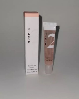 Morphe 2 GLASSIFIED LIP OIL Sheer Glass-Like Shine Color EXTRA GLAZE 0.29 fl oz
