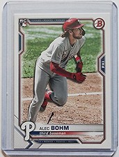 2021 Bowman Rookies Alex Bohm Phillies #2 Rookie Card RC