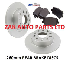 FOR VW JETTA 1.4 TSi 1.6 FSi 1.9  2.0 TDi (05-11) REAR BRAKE DISCS & PADS NEW