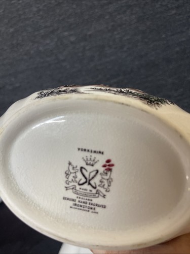 Vintage Yorkshire Sauciere Staffordshire Ironstone ländlich/land Dorf rustikal - Bild 7 von 9