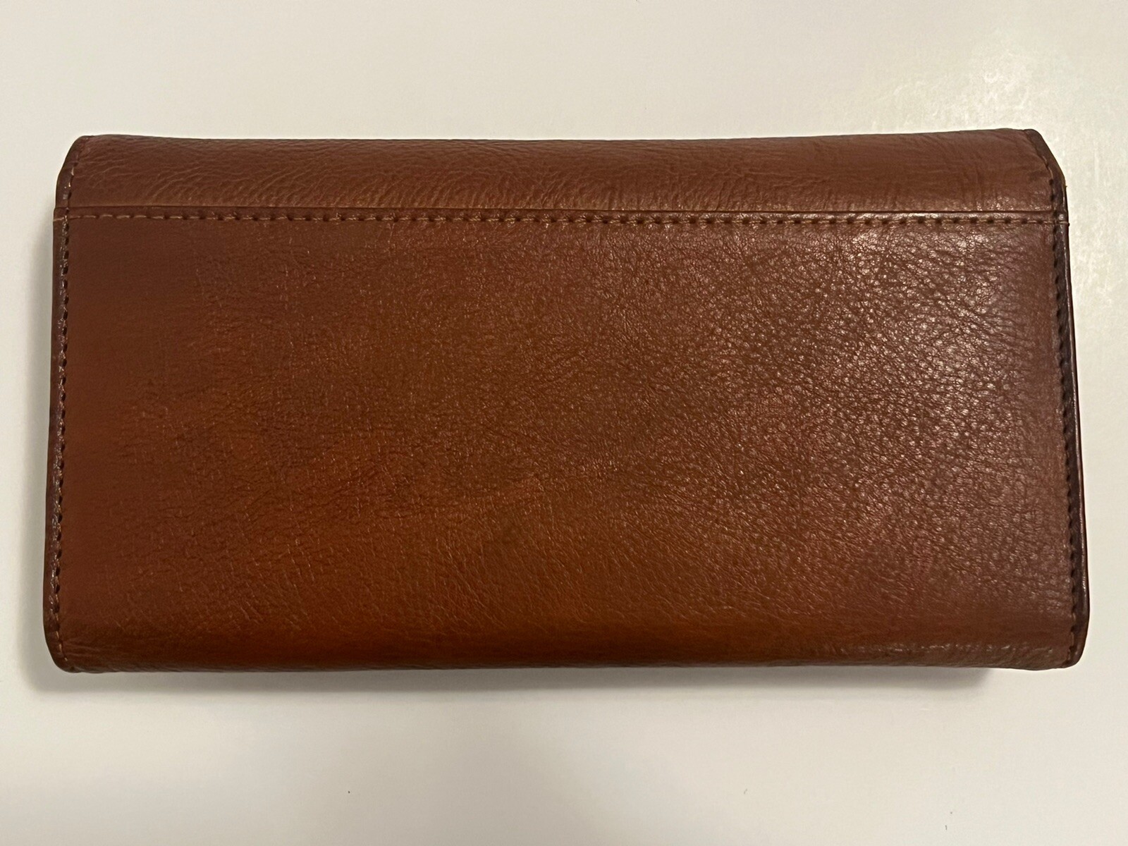 Women's Cos Real Leather Wallet Monogram Clutch Light Brown Initials KHM image 2