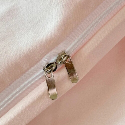 100% Egyptian Cotton White Pink Patchwork Rose Flowers Embroidery Bedding Set - Bild 6 von 17