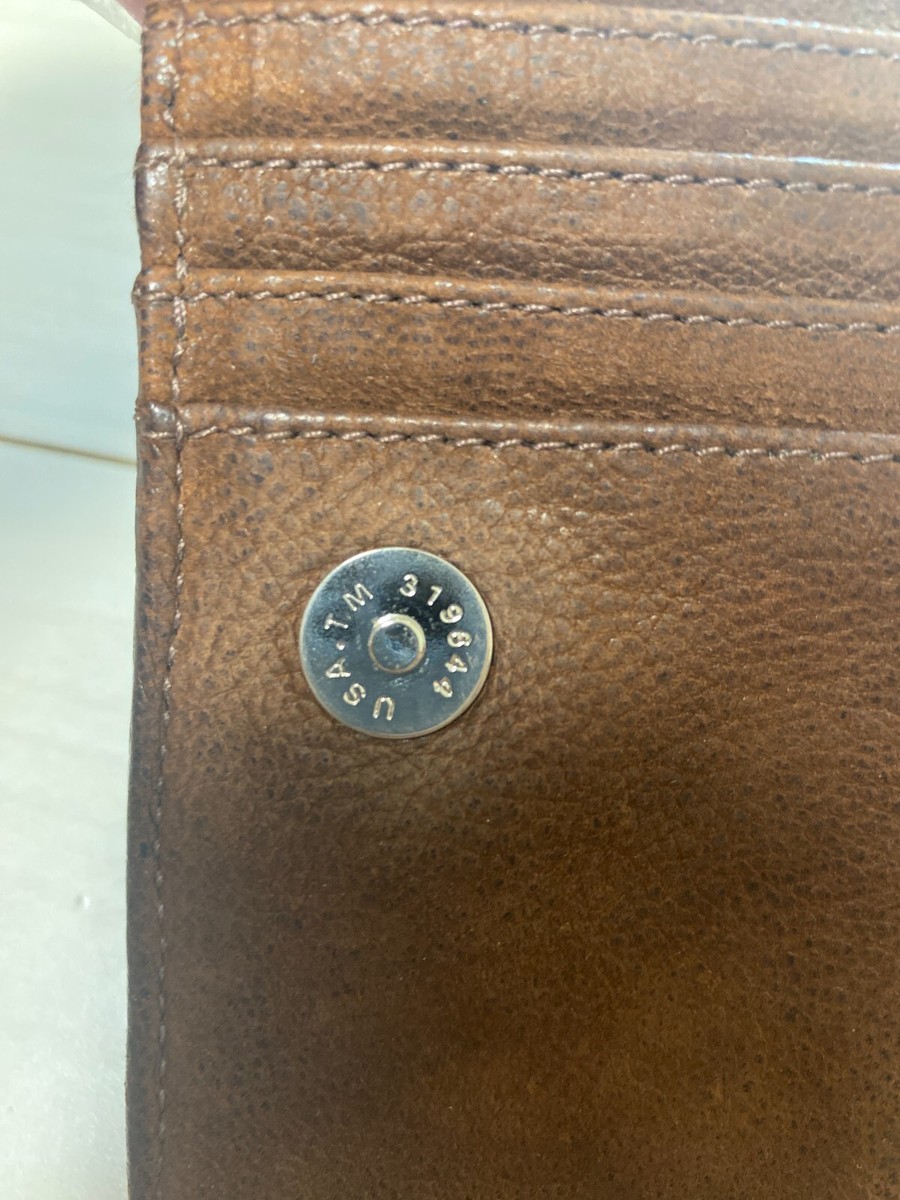 Chrome Hearts Joey by Fold Wallet Destroy Leather Brown Men