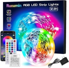 32.8FT Led Lights for Bedroom  Rope Lights  Music Sync Color Changing Led Strip Li