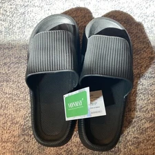 NWT Vonmay slides slippers womens black rubber EU 42 43 US 9.5