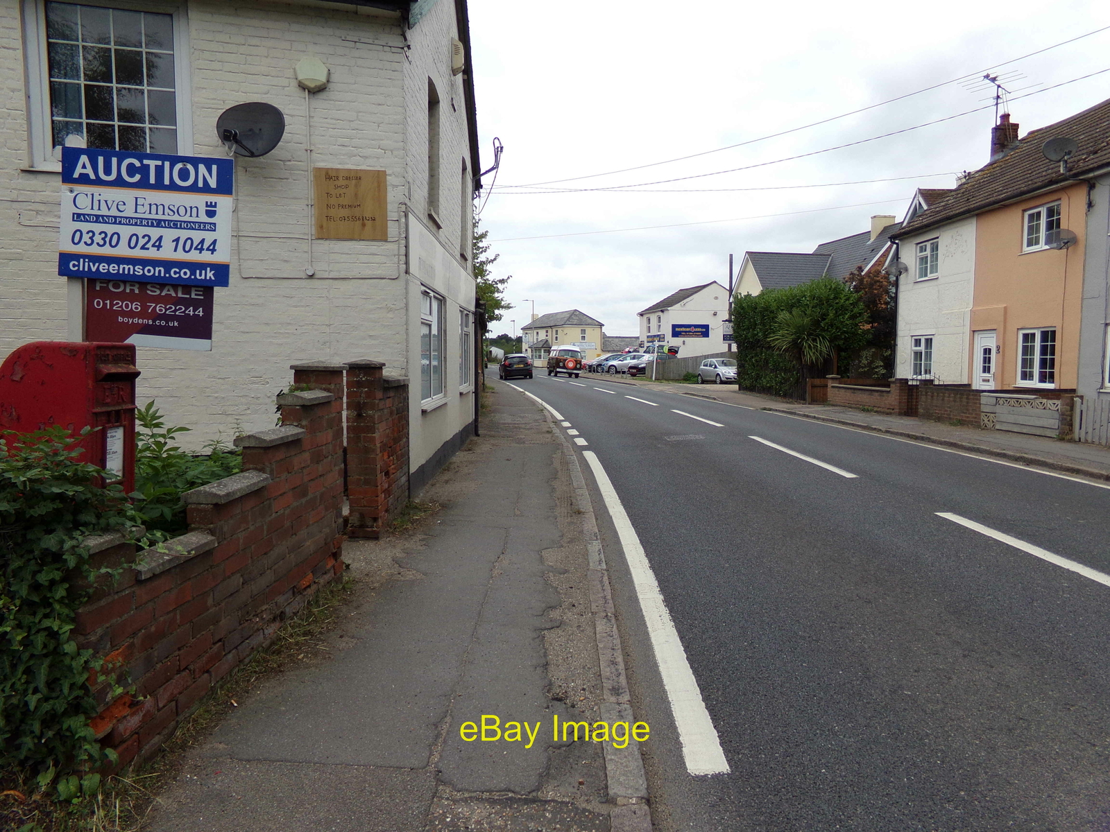 Photo 6x4 A1124 Halstead Road & Eight Ash Green Post Office Postbox