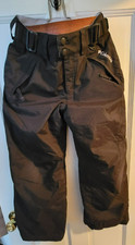 Columbia Omni-Tech Ski Snow Pants Youth 10-12 Black Waterproof Pockets Waist adj