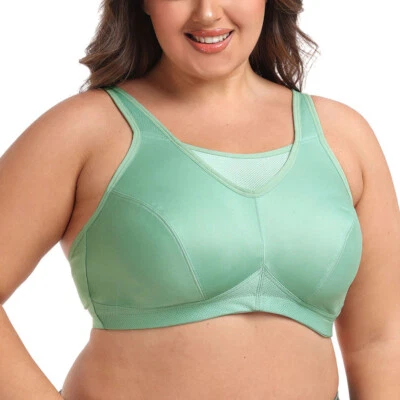 Damen Sport BH Starker Halt Große Größen Sport-BH für Fitness Lauf Yoga  - Bild 1 von 4