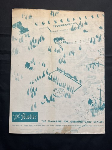 1957 Rust Craft Card Company Rustler Magazine Gift Shops Greeting Holiday Cards - Picture 7 of 7