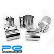 Exhaust Joint Band Clamp 1.75" 45mm - 3" Inch Stainless Steel Butt Sleeve Clamp