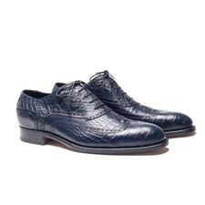 15K$ SILVANO LATTANZI Crocodile Alligator Shoes UK: 10.5 US: 11.5 EU: 44.5 Derby