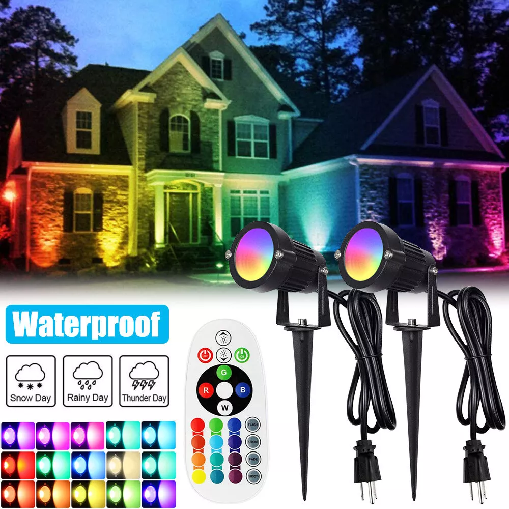 Outdoor coloured spotlights online