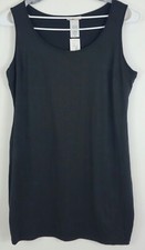 Love Squared Womens Tank Short Basic Black Bodycon Dress Size 2X
