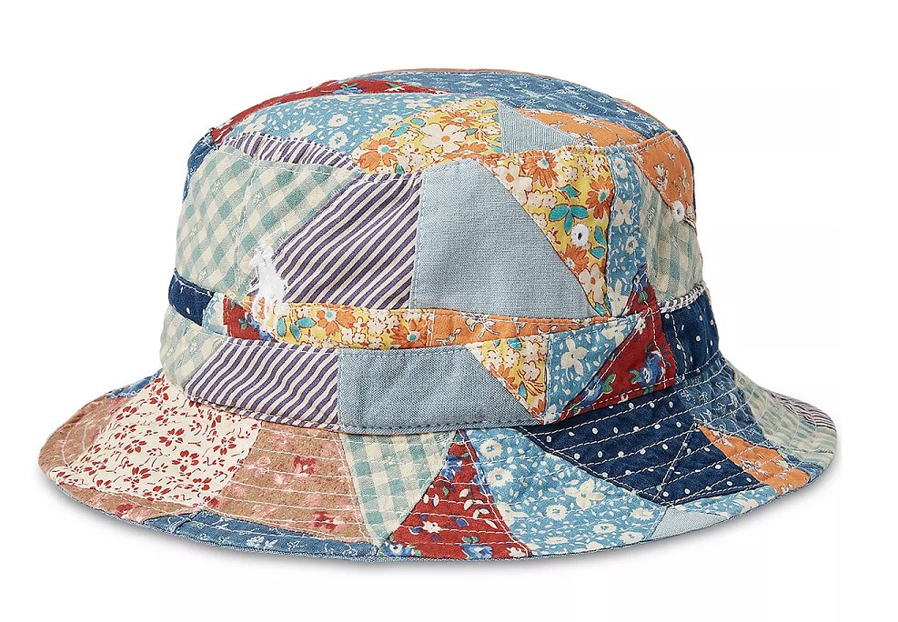Polo Ralph Lauren Vintage-Inspired Patchwork Bucket Hat - L