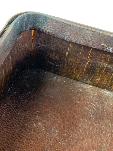 Vintage Bombay Set of 2 Nesting Wood Metal Woven Storage Boxes Hinged Lids Latch - Picture 21 of 24