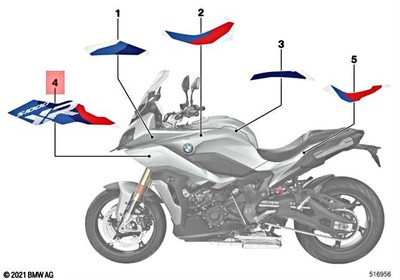 Genuine BMW K69 0E43 Lettering side trim panel Left 51147924389 | eBay 