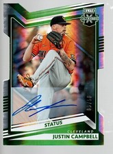 2022 Elite Extra Edition Signatures Status Die Cut #37 Justin Campbell 9/50