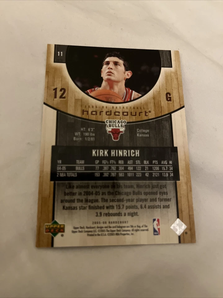 2005-06 Upper Deck Hardcourt Basketball #11 Kirk Hinrich - Image 2 of 2