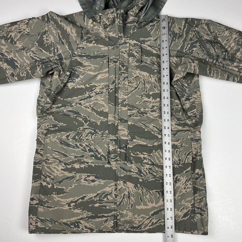US Air Force Camo Parka Nylon Jacket ABU Tiger Stripe Mens Size Small - Picture 5 of 9