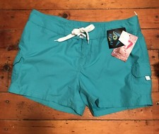 Kanu Surf Marina Board Short, Women's Size 10, Lagoon Blue NEW