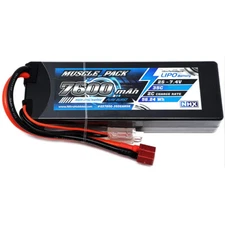 NHX Muscle Pack 2S 7.4V 7600mAh 35C Hard Case Lipo Battery w/ Deans Connector