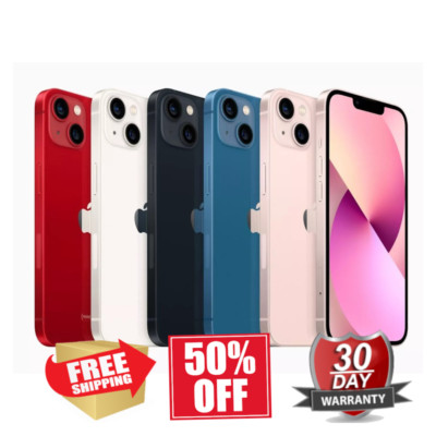 Apple iPhone 13 512GB / 128GB GSM Unlocked Verizon - Pink Green Red