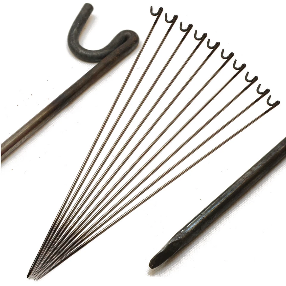 STRONG METAL STEEL BARRIER FENCING PINS ROAD PINS STAKES POST 10mm x 1.25m 10 pk - Image 2 of 4