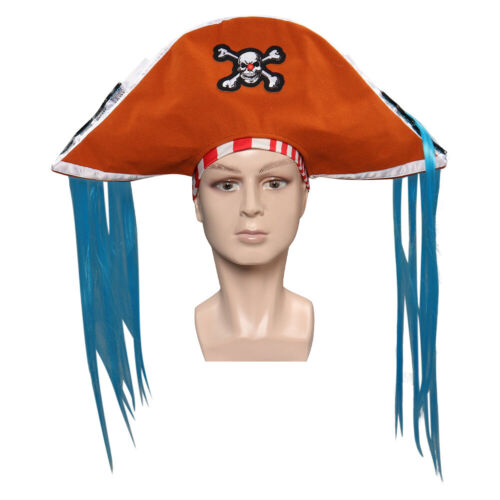 Buggy Cosplay Pirate Hat Cap ComicCon Headgear Fancy Accessories Props - Afbeelding 1 van 9