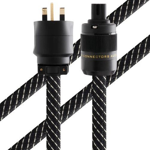 HiFi OCC Copper Cable EU Schuko US UK AU Power IEC C7 Female AC Main Supply Wire - Picture 4 of 18